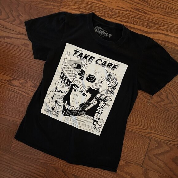 Genki Ghost Take Care 003 GG Girl & Model Ghost T-Shirt Tee Size Small Anime - Picture 8 of 10